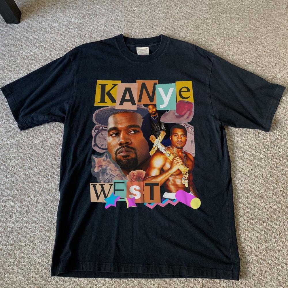 Kanye West - Unisex Black T-Shirt, Hip Hop Graphics Shirt